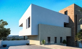 Unieke kans om een Moderne, Luxe Villa in Aanbouw te kopen met Zee- en Golf zicht, in Benahavis, Marbella 2292 