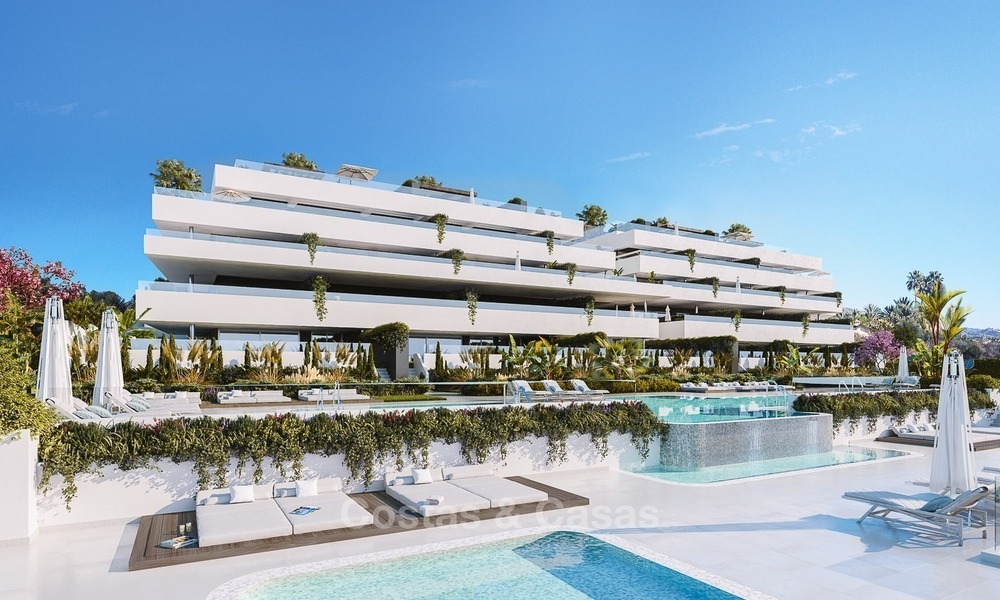 Luxe Gated Community met exclusieve, moderne boetiekstijl appartementen met privézwembad te koop in Marbella - Estepona 2302
