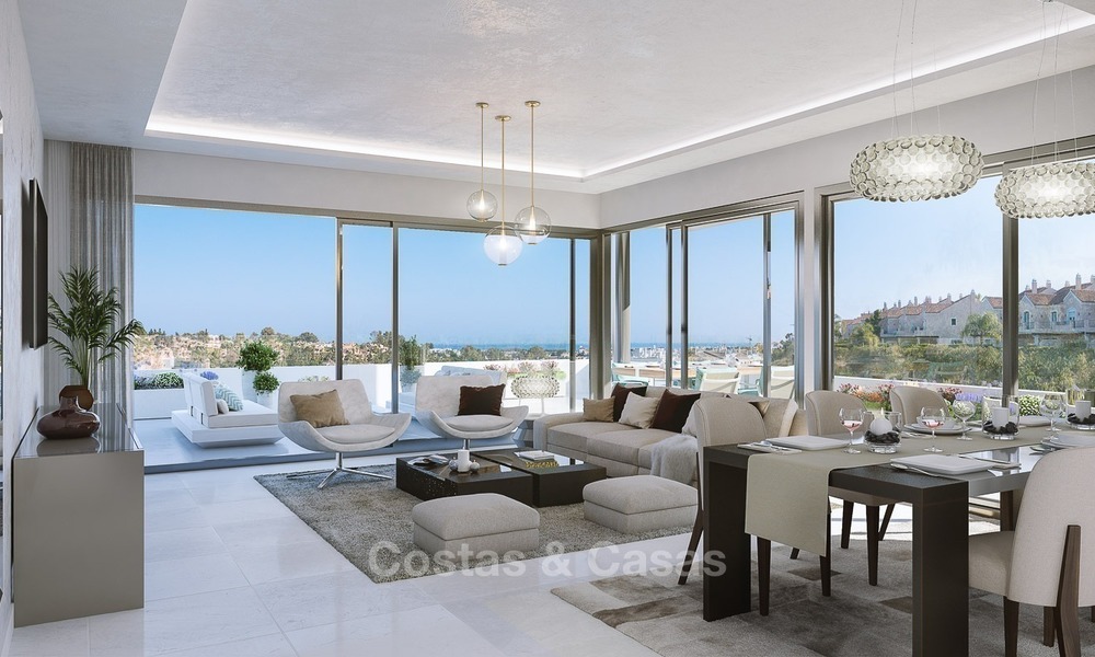 Luxe Gated Community met exclusieve, moderne boetiekstijl appartementen met privézwembad te koop in Marbella - Estepona 2303