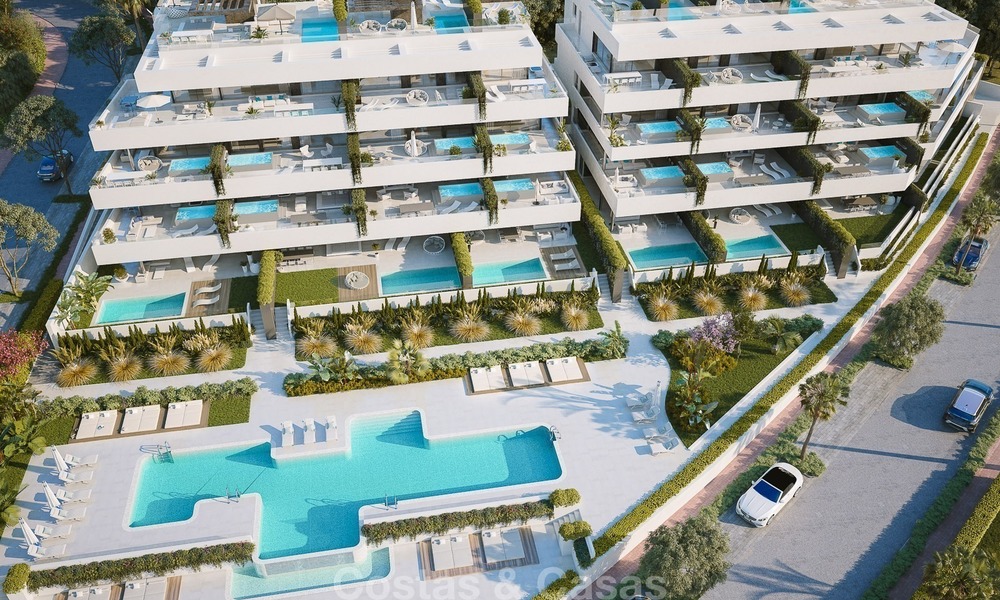 Luxe Gated Community met exclusieve, moderne boetiekstijl appartementen met privézwembad te koop in Marbella - Estepona 2301
