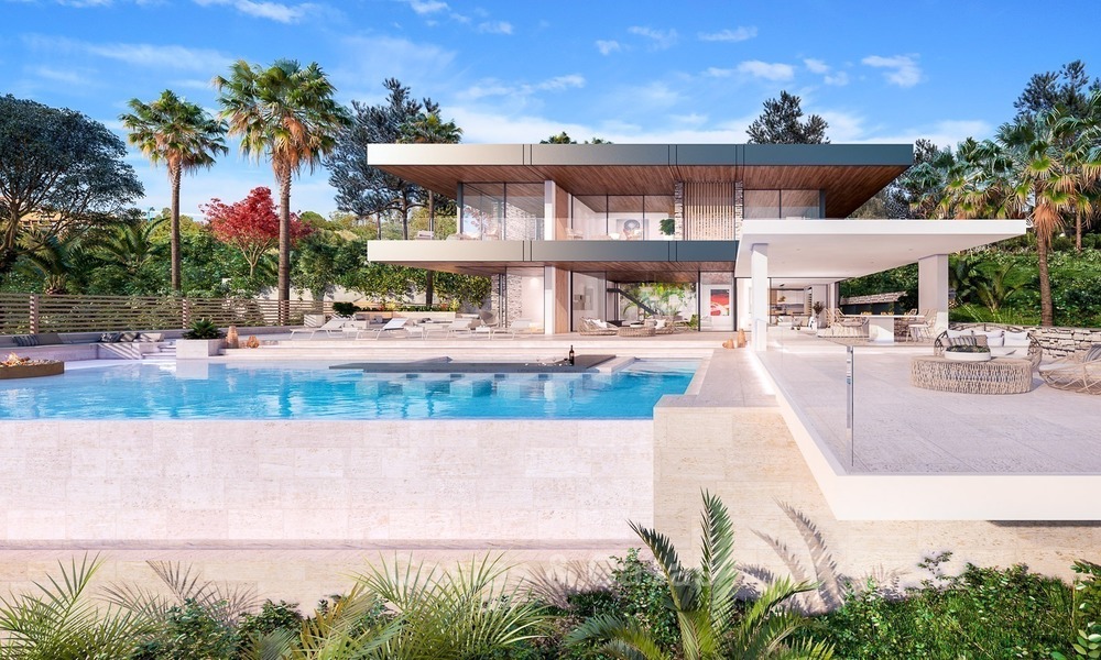 Moderne, hedendaagse, mediterrane stijl villa met zeezicht in Gated community te koop in Benahavis - Marbella 2721