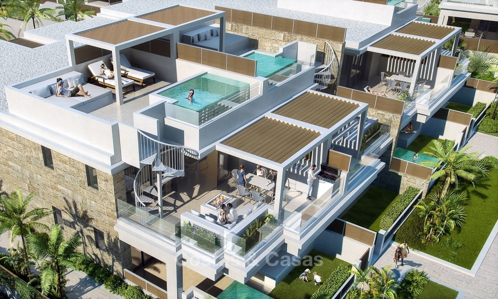 Nieuwe luxe moderne appartementen met privézwembad te koop in Mijas, Costa del Sol 2788