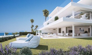 Exclusieve, Nieuwe, Moderne eerstelijns strand Appartementen te koop, Marbella - Estepona. Herverkopen beschikbaar. 3033 