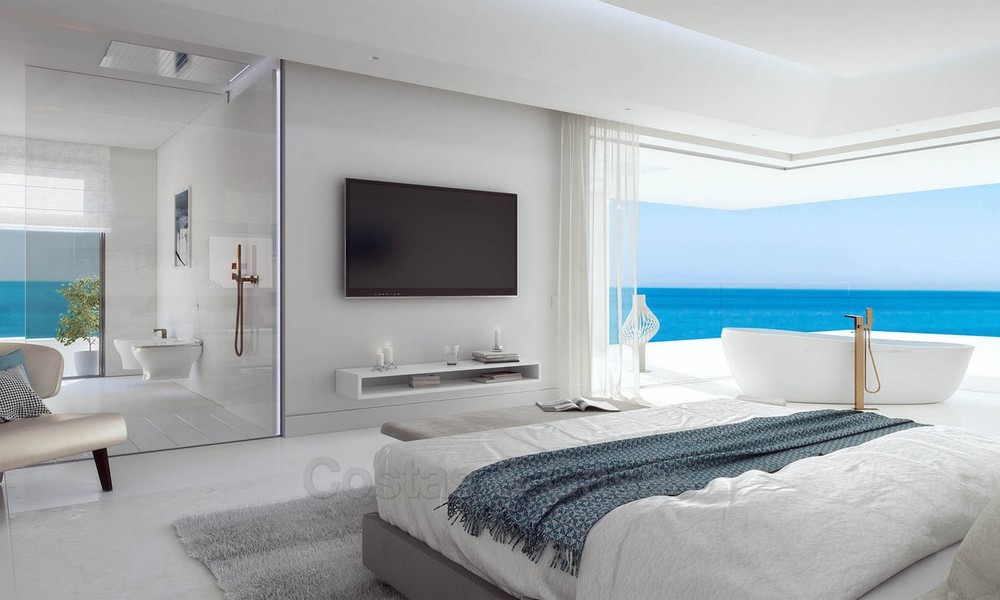 Exclusieve, Nieuwe, Moderne eerstelijns strand Appartementen te koop, Marbella - Estepona. Herverkopen beschikbaar. 3045