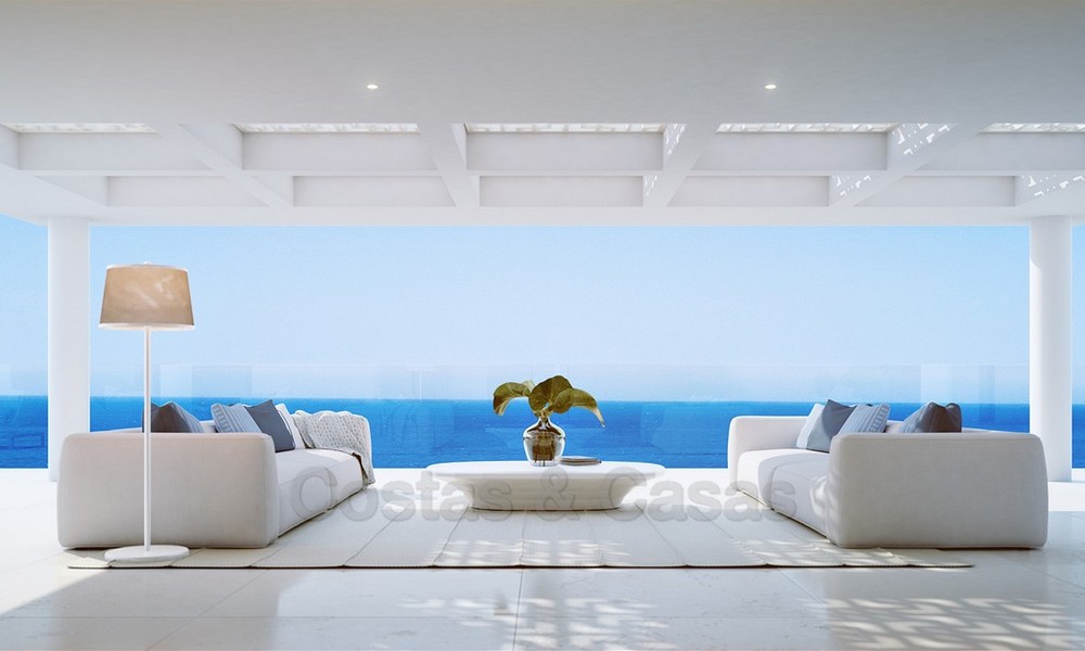 Exclusieve, Nieuwe, Moderne eerstelijns strand Appartementen te koop, Marbella - Estepona. Herverkopen beschikbaar. 3047
