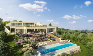Project met ruim perceel en spectaculaire nieuwbouw villa te koop, in een exclusief golfresort, eerstelijns golf in Benahavis - Marbella 3485 