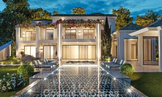 Project met ruim perceel en spectaculaire nieuwbouw villa te koop, in een exclusief golfresort, eerstelijns golf in Benahavis - Marbella 50218 