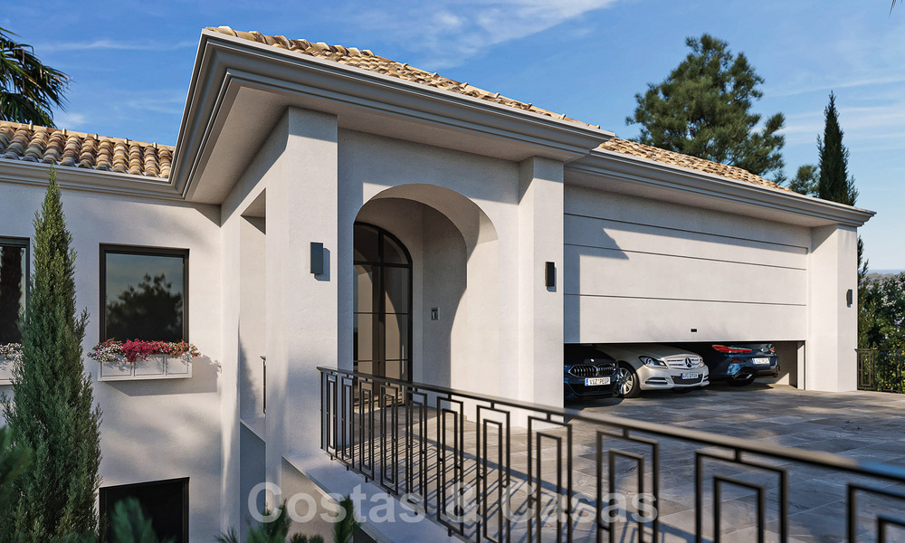Project met ruim perceel en spectaculaire nieuwbouw villa te koop, in een exclusief golfresort, eerstelijns golf in Benahavis - Marbella 50221