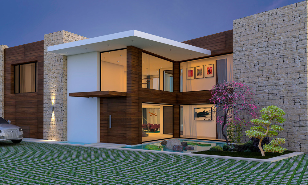 Luxe nieuwbouw villa te koop, in een exclusief golf resort, eerstelijn golf in Benahavis, Marbella 3475