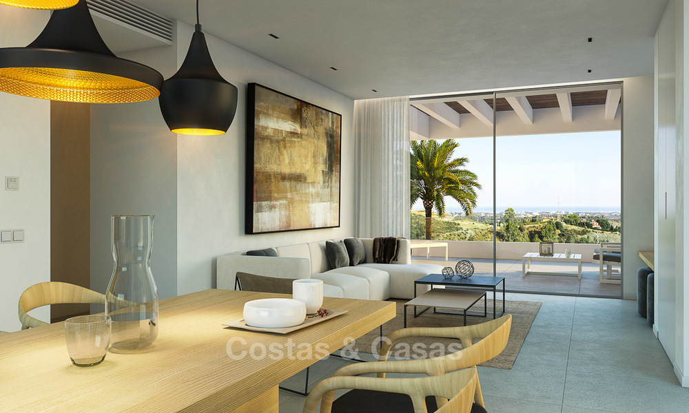 Nieuwe luxe en eco-vriendelijke appartementen te koop met zeezicht in een innovatief boetiek project in Benahavis - Marbella 3558