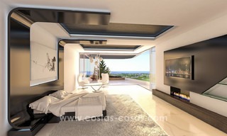 Nieuwe, ‘ontwerp-je-eigen’ eigentijdse luxe villa´s te koop in een innovatief project, binnen een golf gebied met zicht op zee en golf, Estepona - Marbella 3622 