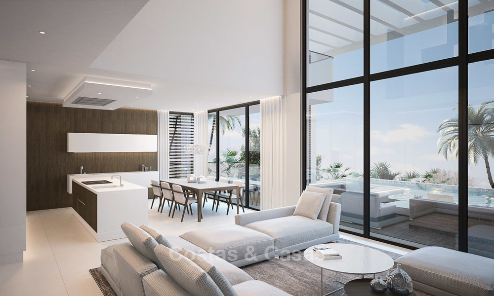 Twee moderne en eigentijdse nieuwbouw villa’s met zeezicht te koop in Benahavis – Marbella 3855
