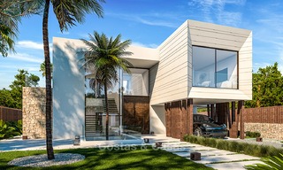 Majestueuze en luxueuze moderne villa te koop in een exclusieve strand urbanisatie, Guadalmina Baja, Marbella. 4115 