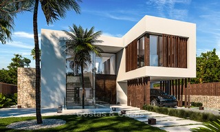 Majestueuze en luxueuze moderne villa te koop in een exclusieve strand urbanisatie, Guadalmina Baja, Marbella. 4119 