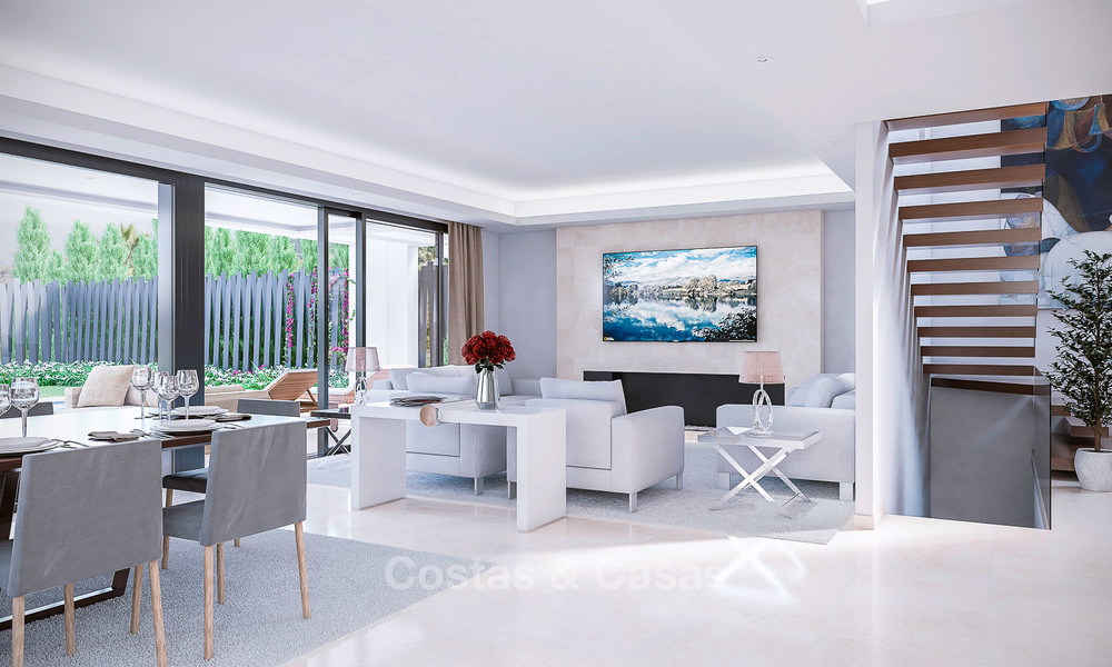 7 nieuwe modern-eigentijdse villa's te koop in een exclusieve urbanisatie, aan de Golden Mile, Marbella 4851