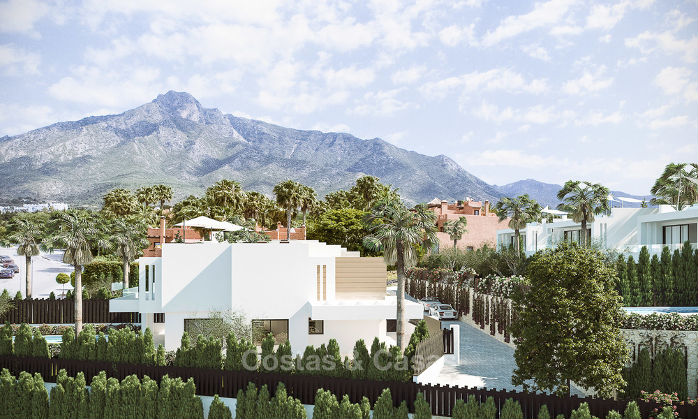 7 nieuwe modern-eigentijdse villa's te koop in een exclusieve urbanisatie, aan de Golden Mile, Marbella 4859