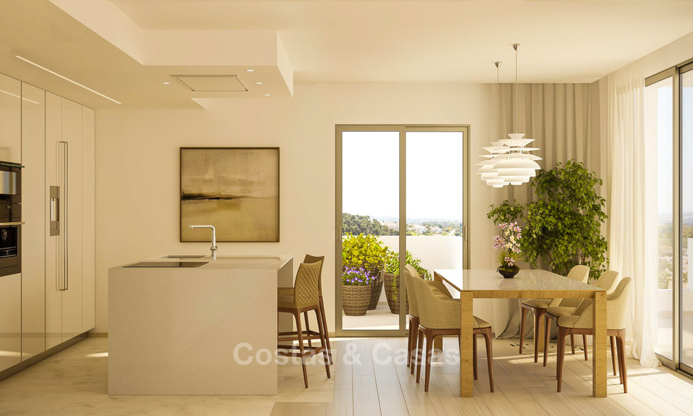 Luxe appartementen te koop in een exclusief complex in Nueva Andalucia - Marbella met panoramisch uitzicht over de golf en zee 4327