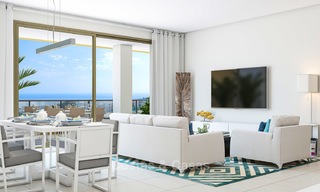 Nieuwe moderne appartementen met een fantastisch uitzicht op zee te koop in Benalmadena, Costa del Sol 4515 