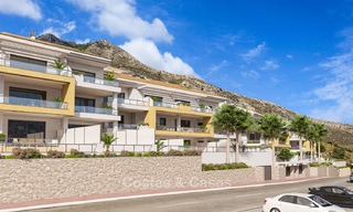 Nieuwe moderne appartementen met een fantastisch uitzicht op zee te koop in Benalmadena, Costa del Sol 4519 