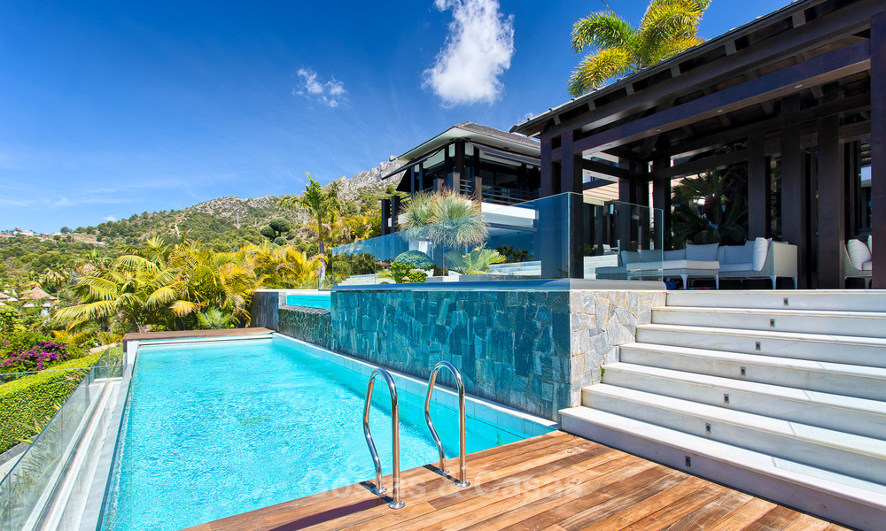 Zeer exclusieve en majestueuze moderne design villa met een prachtig uitzicht op zee te koop, Golden Mile, Marbella 4528