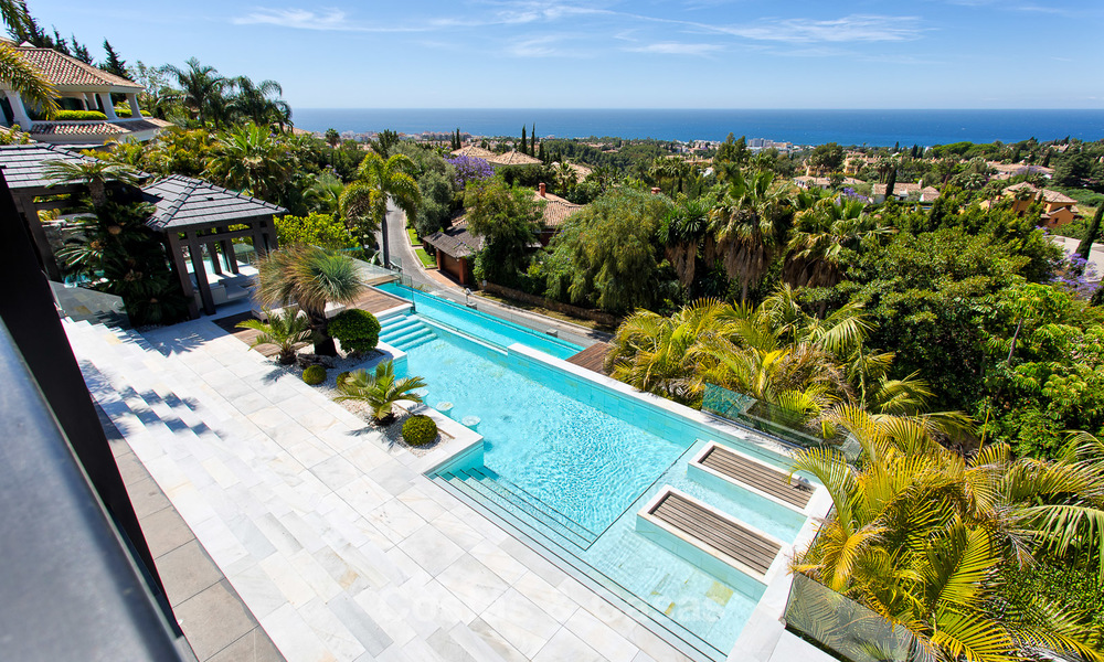 Zeer exclusieve en majestueuze moderne design villa met een prachtig uitzicht op zee te koop, Golden Mile, Marbella 4536