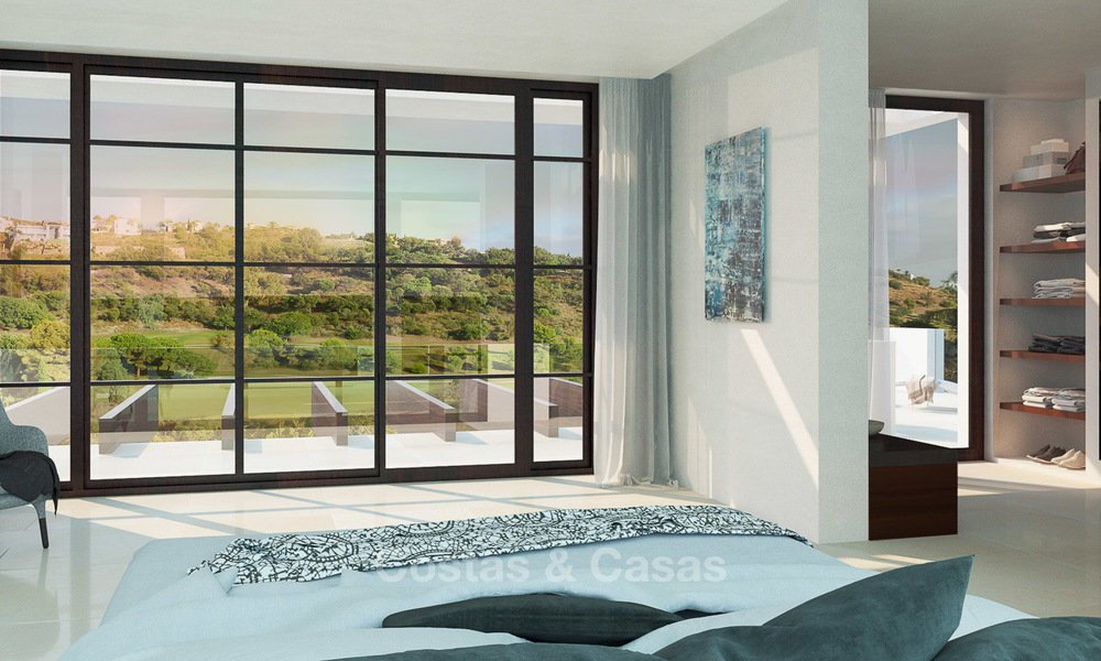 Luxueuze moderne villa te koop, eerstelijn golf in Benahavis, Marbella 4679