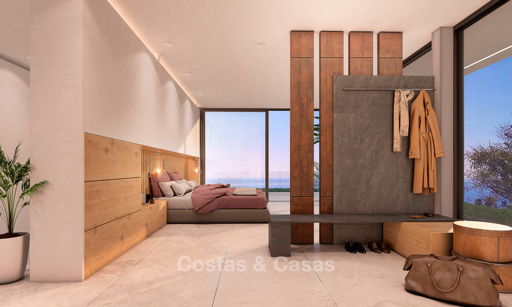 Moderne villa te koop met een prachtig open zeezicht, op 5 minuten lopen naar het strand – Estepona 4702