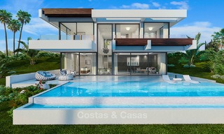 Moderne villa te koop met een prachtig open zeezicht, op 5 minuten lopen naar het strand – Estepona 4703 
