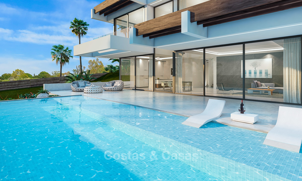 Moderne villa te koop met een prachtig open zeezicht, op 5 minuten lopen naar het strand – Estepona 4704