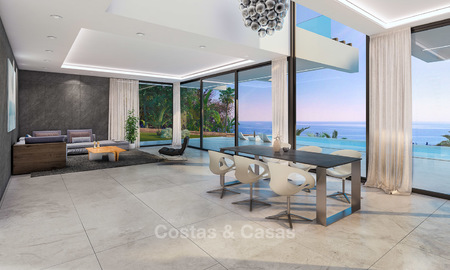 Moderne villa te koop met een prachtig open zeezicht, op 5 minuten lopen naar het strand – Estepona 4705