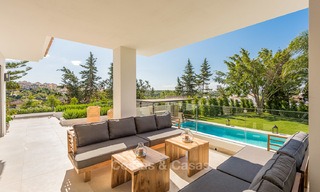 Gerenoveerde luxe villa in Andalusische stijl met zeezicht te koop, dichtbij strand, Elviria, Oost Marbella 4834 