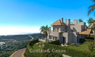 Moderne luxe appartementen te koop in een nieuwbouwproject met spectaculair zeezicht in Benahavis, Marbella 804270 