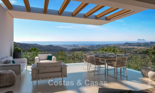 Moderne luxe appartementen te koop in een nieuwbouwproject met spectaculair zeezicht in Benahavis, Marbella 804271 