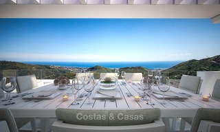 Moderne luxe appartementen te koop met onbelemmerd zeezicht, op korte rijafstand van het centrum van Marbella. 4869 