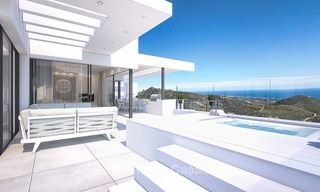 Moderne luxe appartementen te koop met onbelemmerd zeezicht, op korte rijafstand van het centrum van Marbella. 4870 