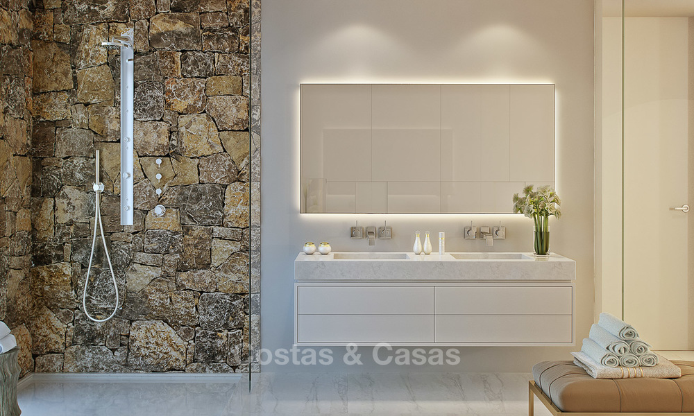 Moderne contemporaine luxe appartementen met verbluffend zeezicht te koop, op korte rijafstand van het centrum van Marbella. 4912