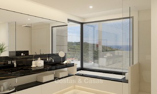 Modern-eigentijdse luxe appartementen met adembenemende zeezichten te koop, op korte rijafstand van het centrum van Marbella. 4940 