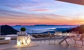 Modern-eigentijdse luxe appartementen met adembenemende zeezichten te koop, op korte rijafstand van het centrum van Marbella. 4964 