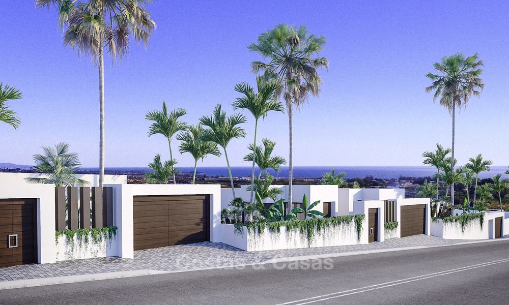 Nieuwe modern-eigentijdse villa's te koop, panoramisch uitzicht op zee, op de New Golden Mile tussen Marbella en Estepona 13986