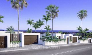 Nieuwe modern-eigentijdse villa's te koop, panoramisch uitzicht op zee, op de New Golden Mile tussen Marbella en Estepona 13986 