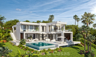 Nieuwe modern-eigentijdse villa's te koop, panoramisch uitzicht op zee, op de New Golden Mile tussen Marbella en Estepona 19651 