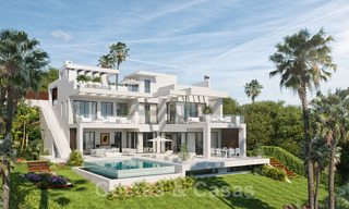 Nieuwe modern-eigentijdse villa's te koop, panoramisch uitzicht op zee, op de New Golden Mile tussen Marbella en Estepona 19652 