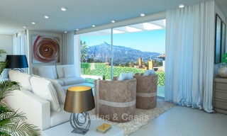 Nieuwe modern eigentijdse luxe villa te koop, met uitzicht op zee en de bergen, Nueva Andalucia, Marbella 5531 