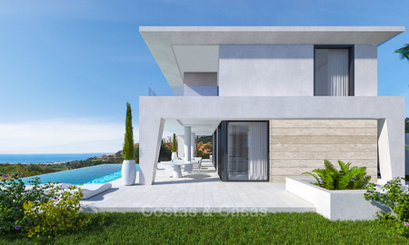 Nieuwe moderne villa's in avant garde-stijl te koop, met zeezicht, La Duquesa, Manilva, Costa del Sol 5608