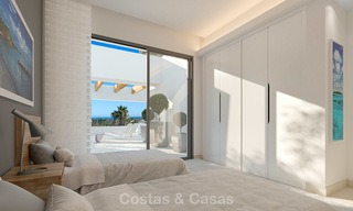 Instapklaar. Laatste villa! Aantrekkelijke luxe strandvilla's te koop, moderne stijl, San Pedro, Marbella 5623 