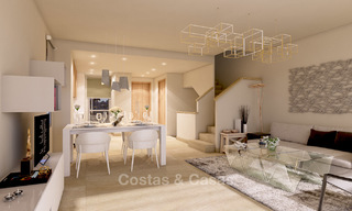 Nieuwe, moderne en exclusieve golf woningen met een spectaculair golfzicht te koop in Estepona 12145 