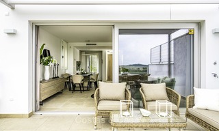Nieuwe, moderne en exclusieve golf woningen met een spectaculair golfzicht te koop in Estepona 12106 