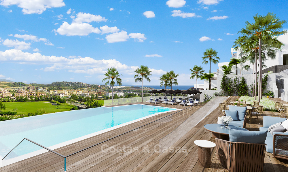 Nieuwe, moderne eerstelijn golf appartementen te koop, La Cala de Mijas, Costa del Sol 5695