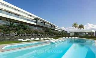 Moderne luxe appartementen te koop, nabij het strand, met golf- en zeezicht, Casares, Costa del Sol 5777 