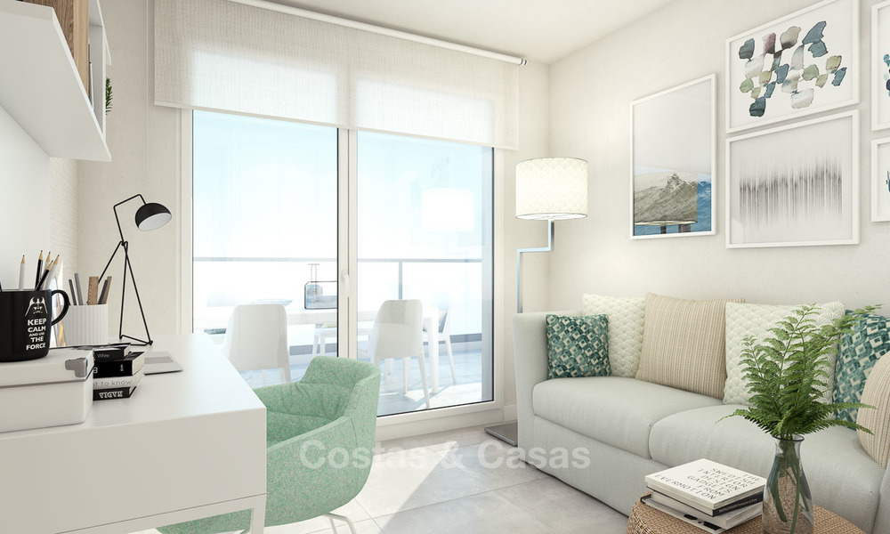 Moderne luxe appartementen te koop, nabij het strand, met golf- en zeezicht, Casares, Costa del Sol 5780